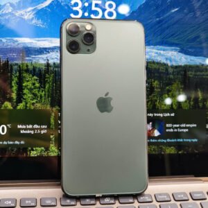 Iphone 11 pro max 64gb lock màu xanh 98%