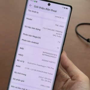 Honor 70 Xanh, bản nội địa 12256gb đẹp 98%