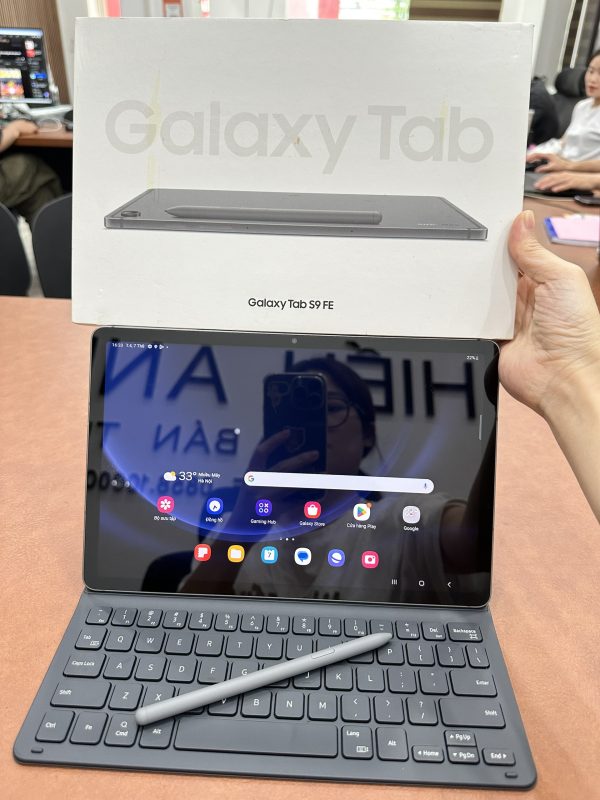 Tab S9 Fe Kèm Phím + Bút, Samsung Galaxy Tab S9 Fe 6/128gb Fullbox Bh T11/2024