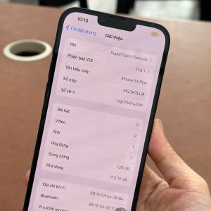 Iphone 14 plus MDM bản quốc tế 128gb màu Đen đẹp 99%