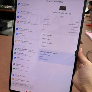 Samsung Galaxy Tab S8 Ultra 5G 128Gb Đen + Bút đẹp 98%
