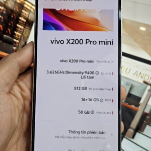 Máy trần, Đẹp 99%, Vivo X200 Pro Mini (16-512Gb) Trắng