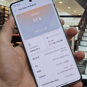 Realme Gt 6 (16-512Gb) Quốc Tế, Fullbox, Đẹp 99.9% Sliver, GT6