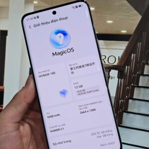 Honor 100 5G (12-256Gb) đẹp 97% bản quốc tế , Trắng