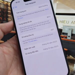 iphone 15 Pro 128Gb Blue Fullbox, Vn-a Pin 85%, đẹp 98.5%
