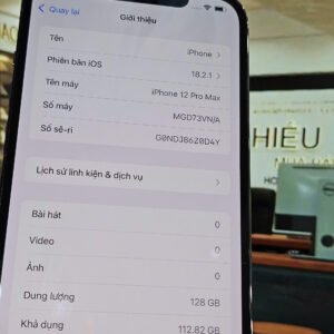 IPhone 12 Pro Max 128Gb Vn-a , Black, Pin 100% , đẹp 98%