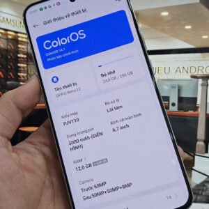 Oppo Reno 12 5G xách tay 12-256gb Bạc Fullbox 98,5%