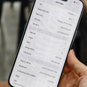 15prm, Iphone 15 Pro Max 512gb LLa màu trắng 98,5%